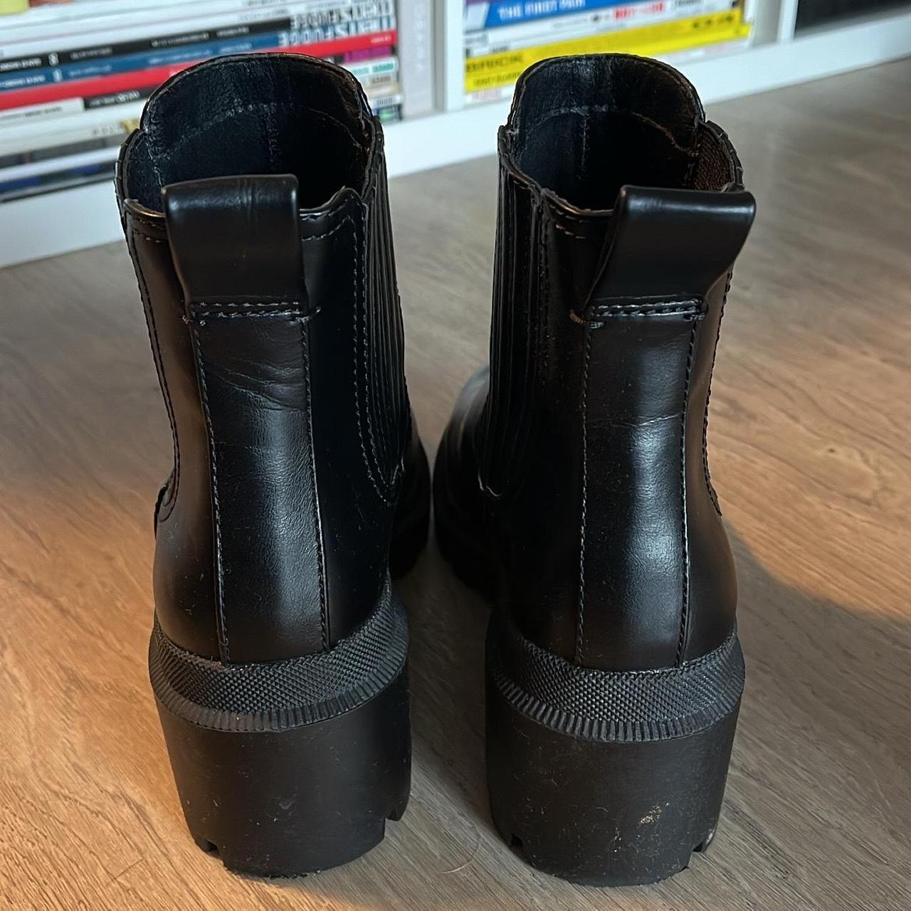 Target brand black boots No box Women’s 7.5 Worn... - Depop