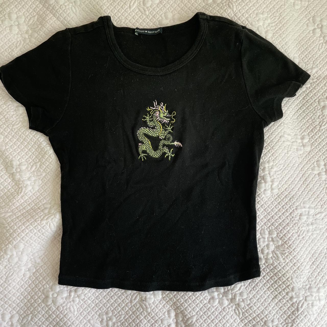 adorable stretchy brandy melville dragon baby tee.