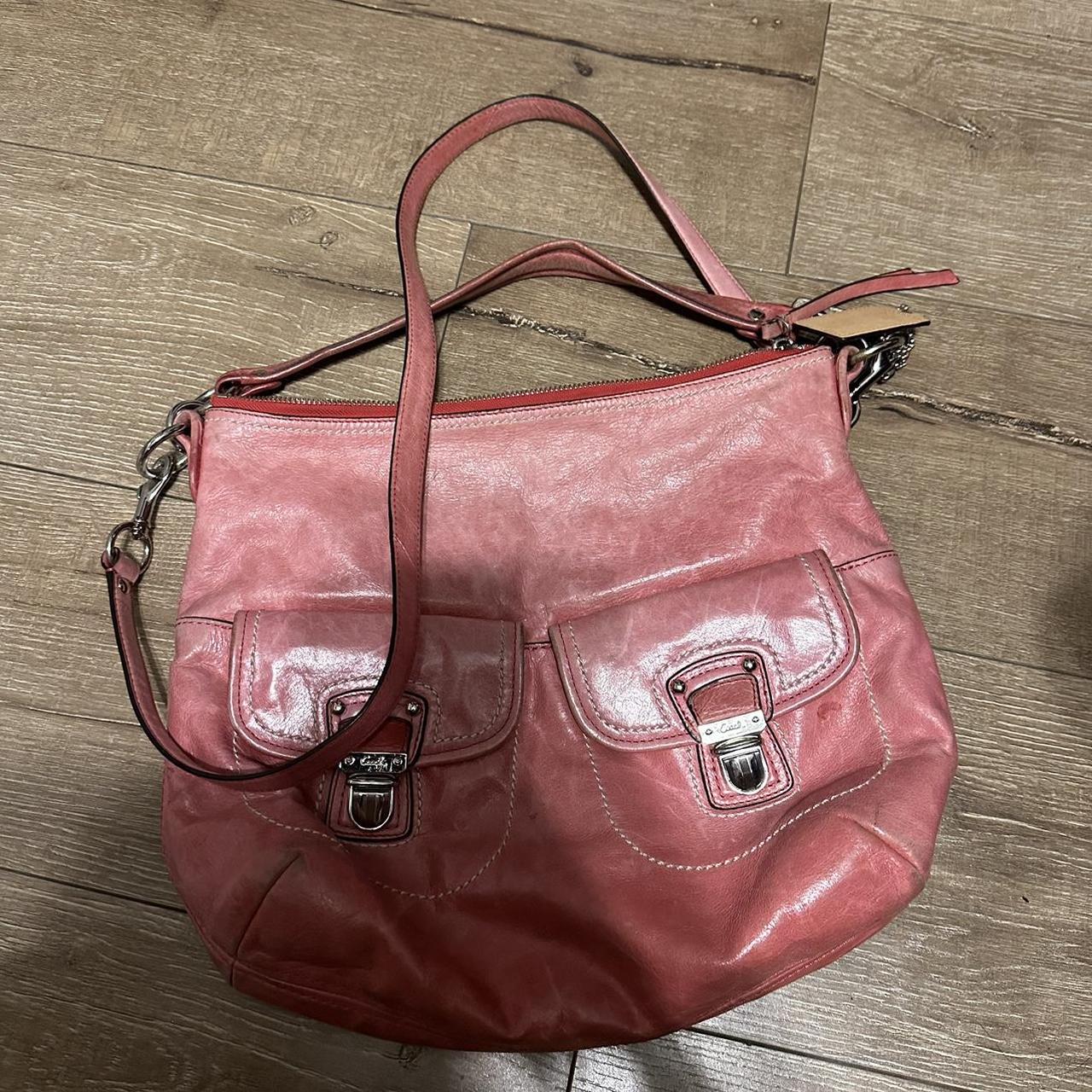 Coach hobo bag on sale pink