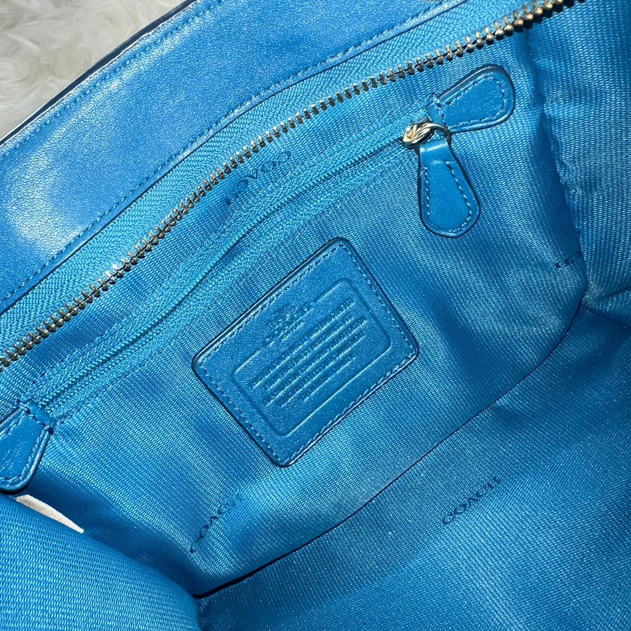 This vintage Tiffany & Co bucket bag in navy blue is - Depop