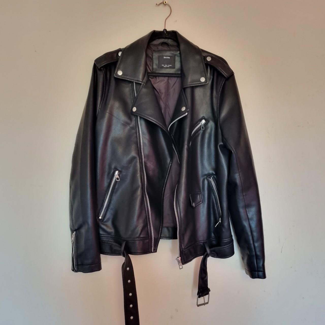 Bershka Men's Black Jacket | Depop