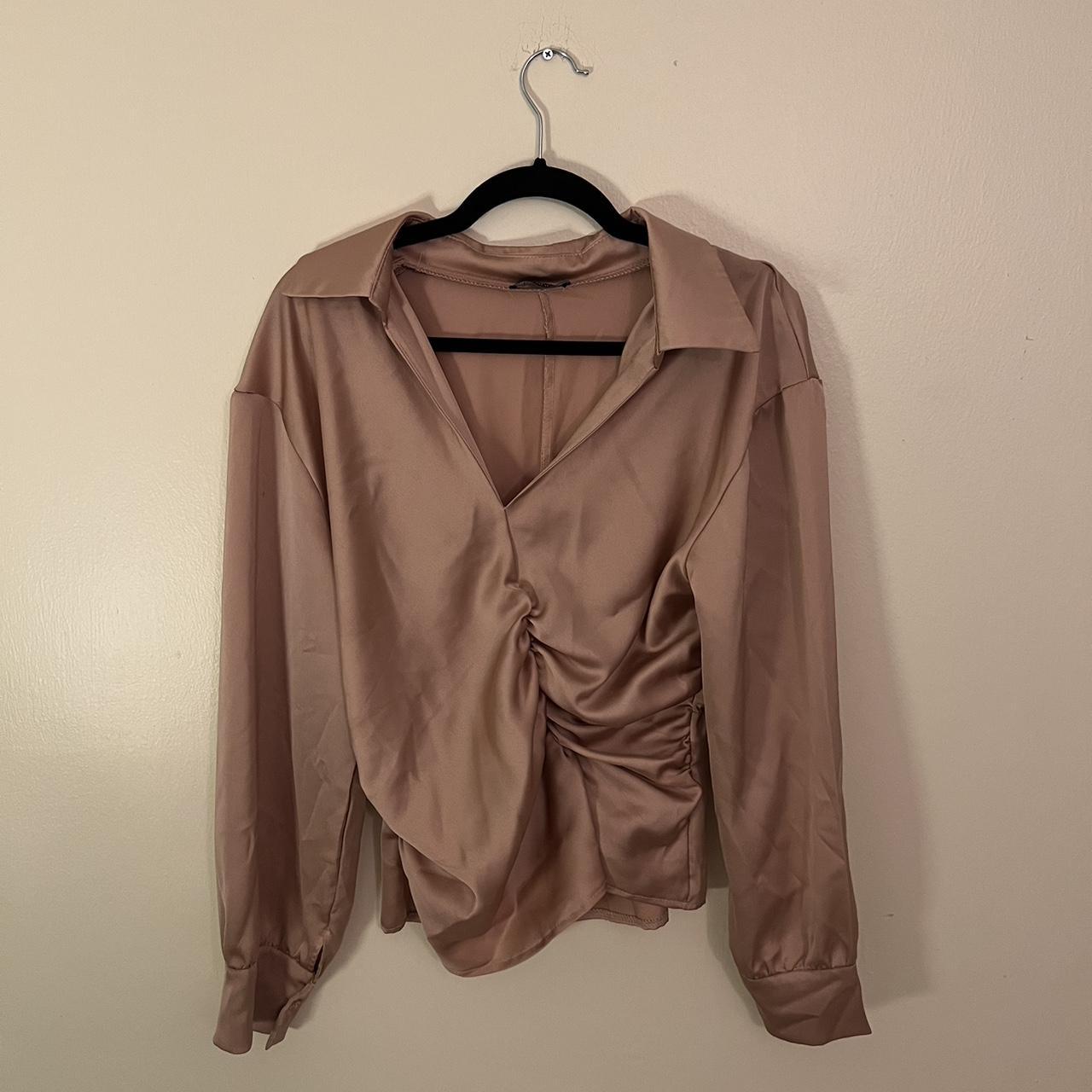 pink blouse boohoo