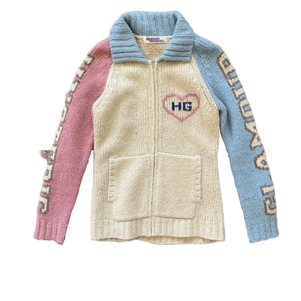 Rare Hysteric Glamour zip sweater Says 