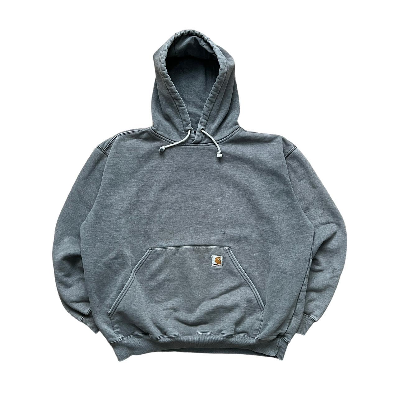 Carhartt Men's Grey Hoodie | Depop