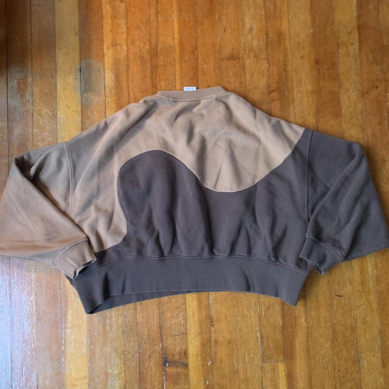 brown nike crewnecks