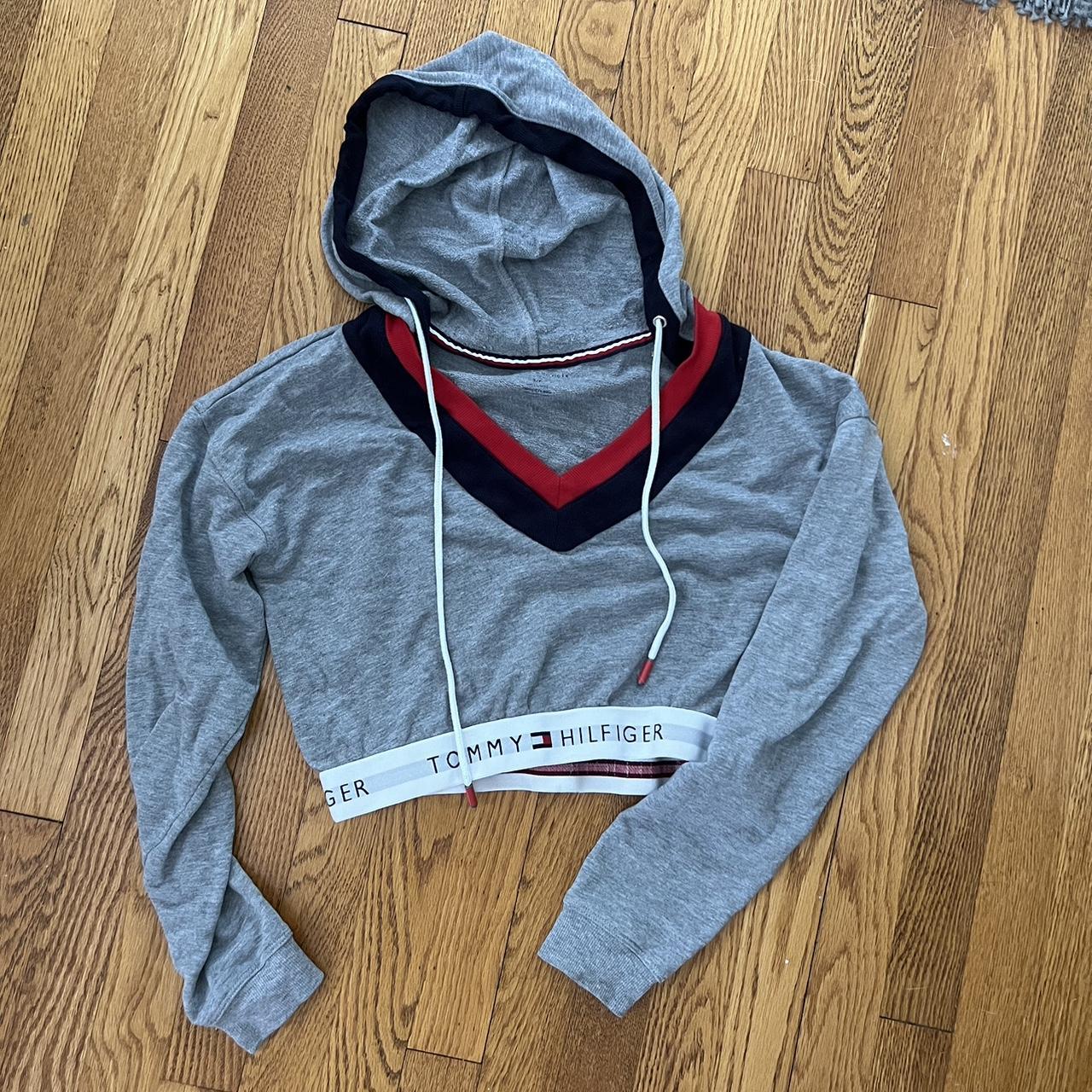 Tommy hilfiger sales crop hoodie