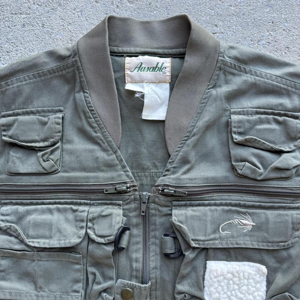 Vintage Fishing Vest, small hole but barely - Depop