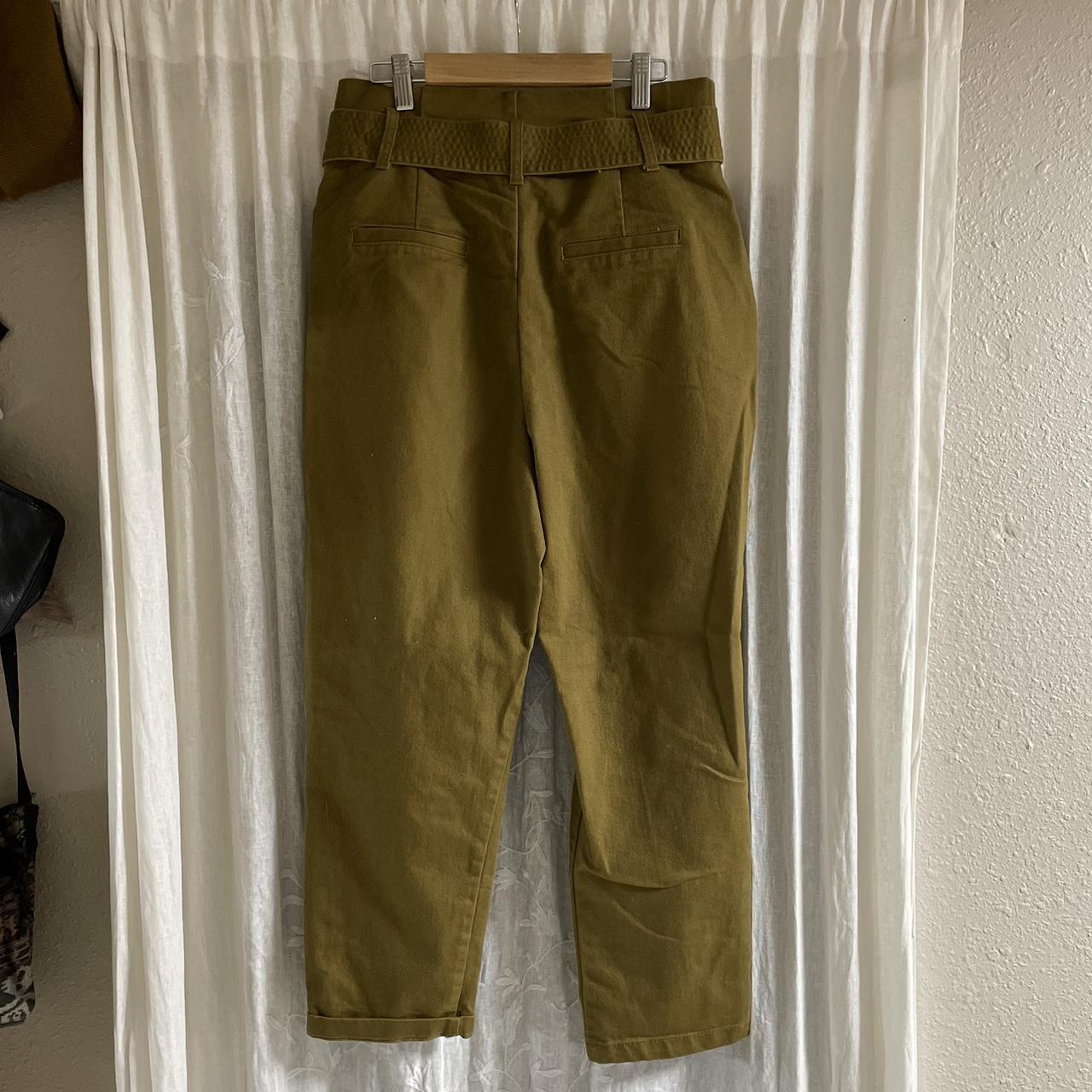 A New Day High Rise Flare Khaki Pants Size 6 - Depop