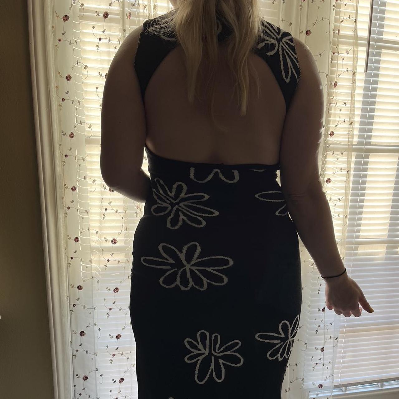 Open back beach dress with slit up the side. Sexy... - Depop