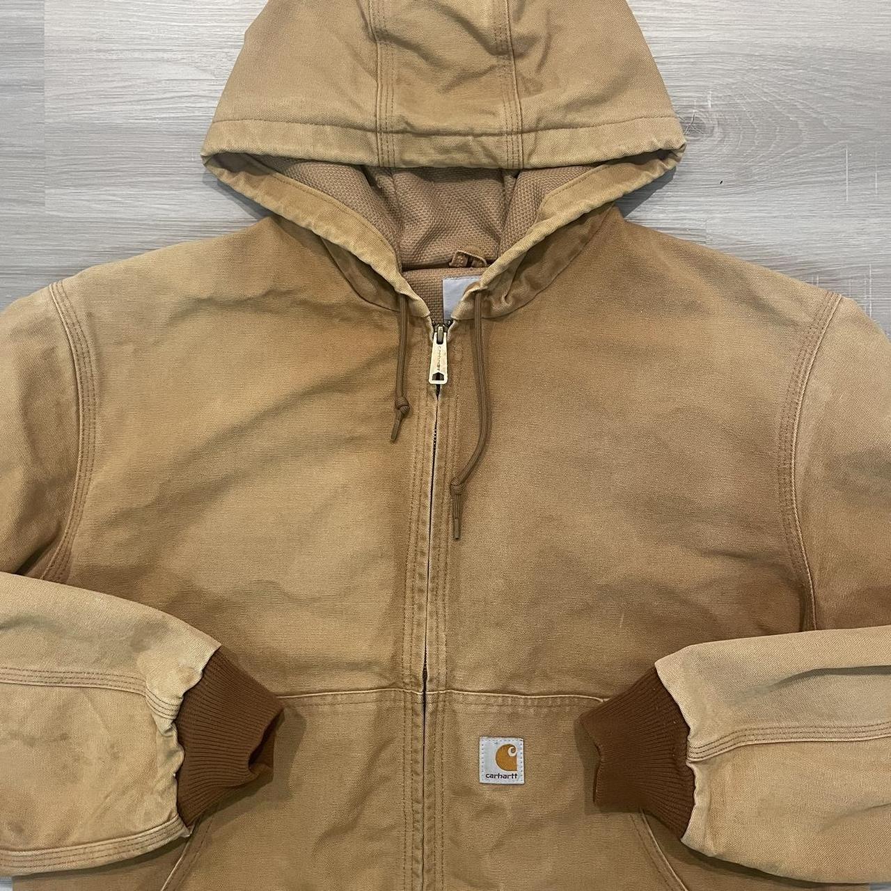 description: 00s Carhartt Hooded jacket size: L... - Depop