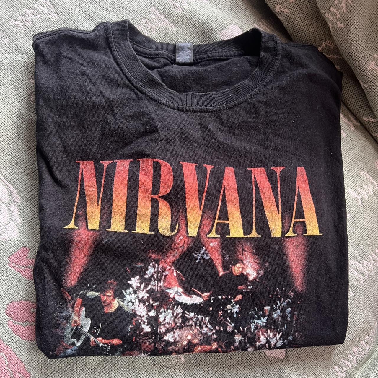 Nirvana Tee Size L #nirvana #bandtee #vintage - Depop