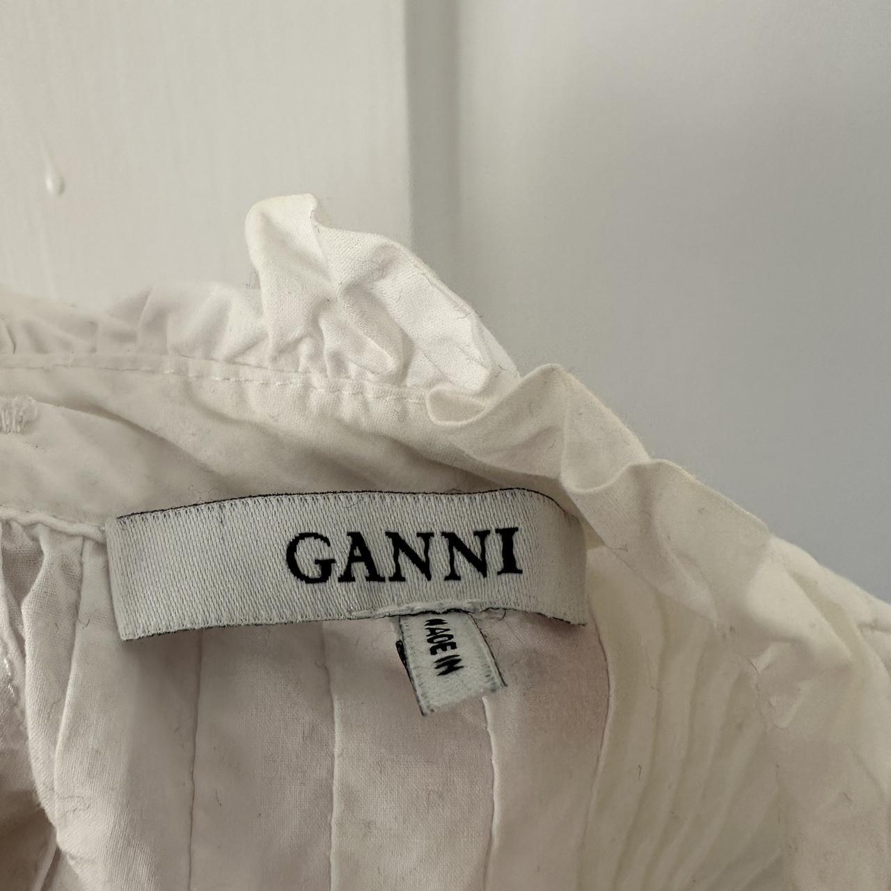 Ganni Women's White Blouse (3)