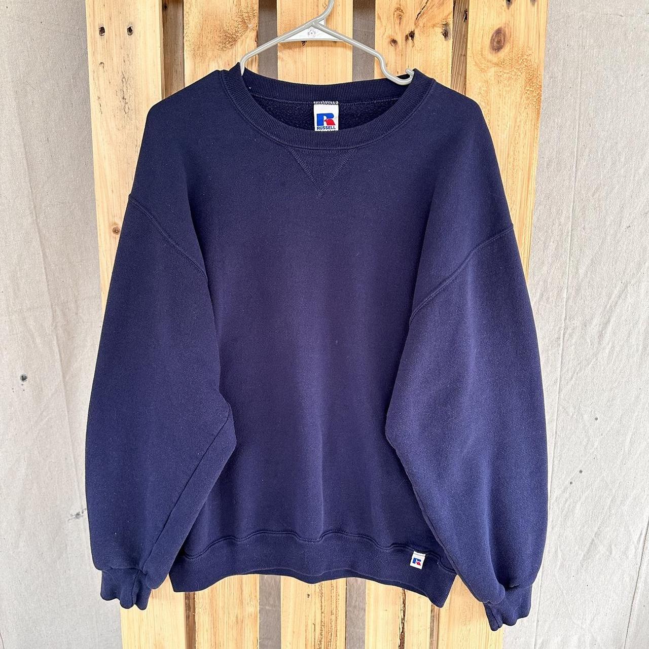 Blue Russel crewneck *tiny pin stain on front - Depop