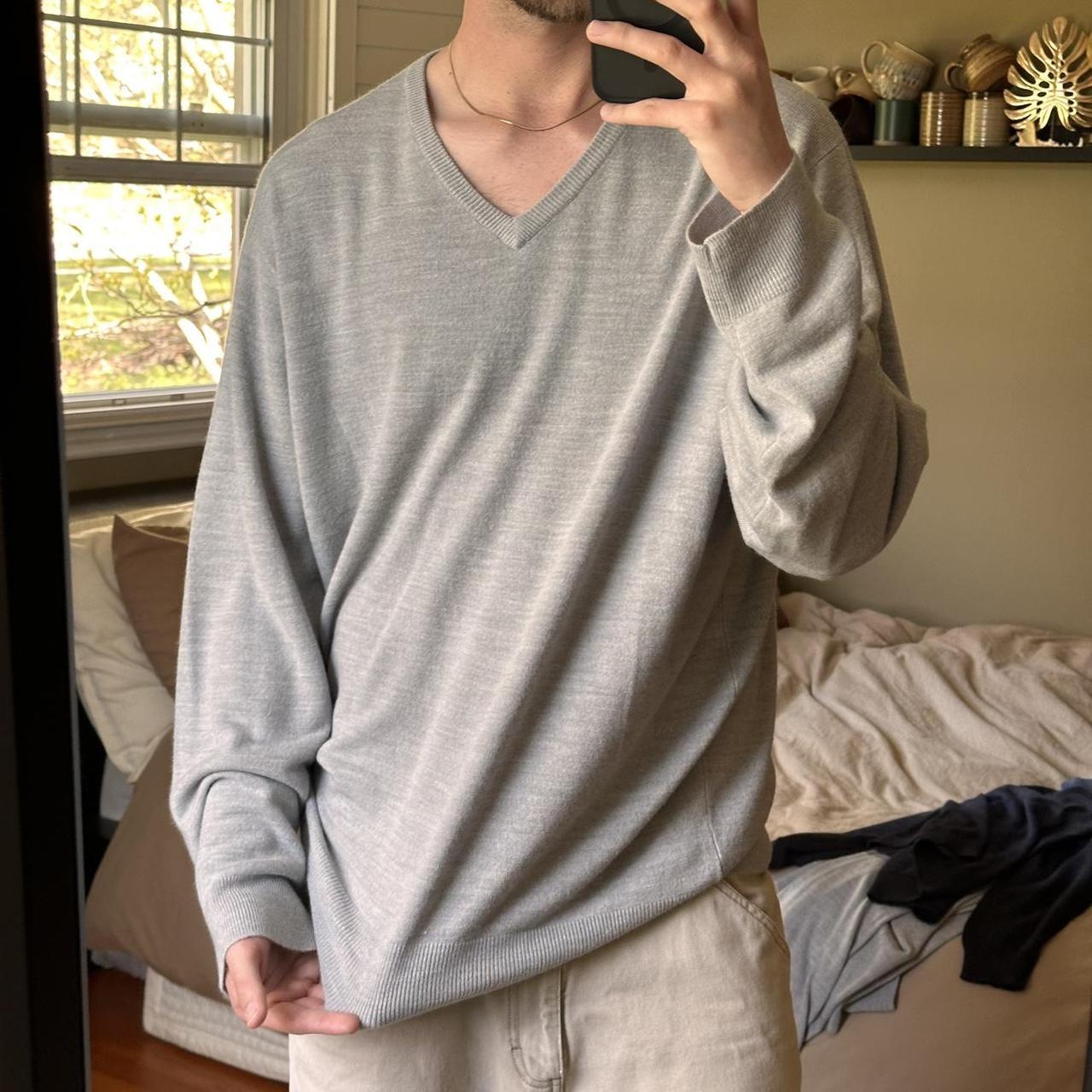 Super soft n oversized light blue/grey sweater - Depop