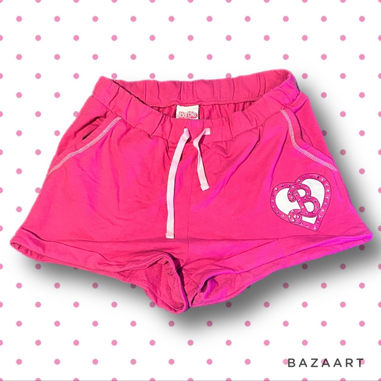 Hot Pink Barbie Rhinestone Short! These are sooo... - Depop