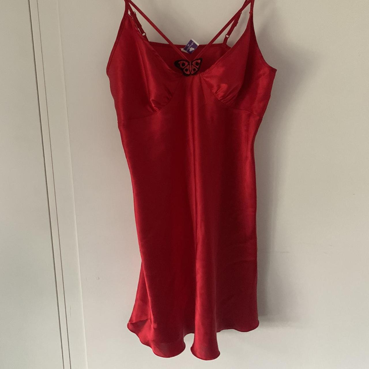 UnderCover Wear Red butterfly slip dress! adjustable... - Depop