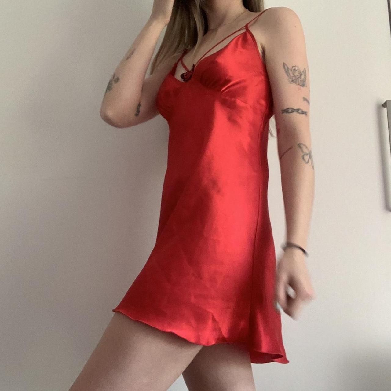 UnderCover Wear Red butterfly slip dress! adjustable... - Depop