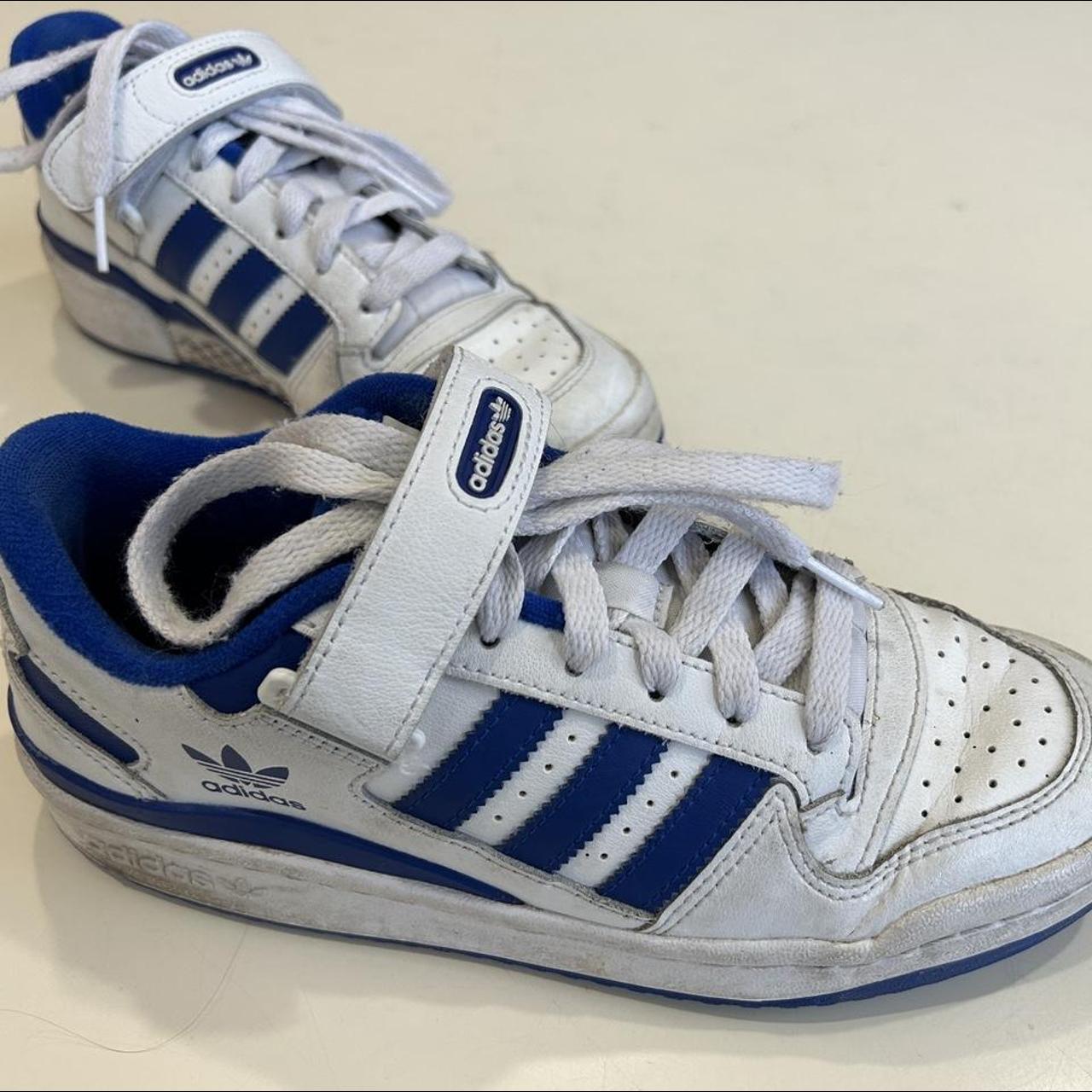 Adidas Women's Blue and White Trainers