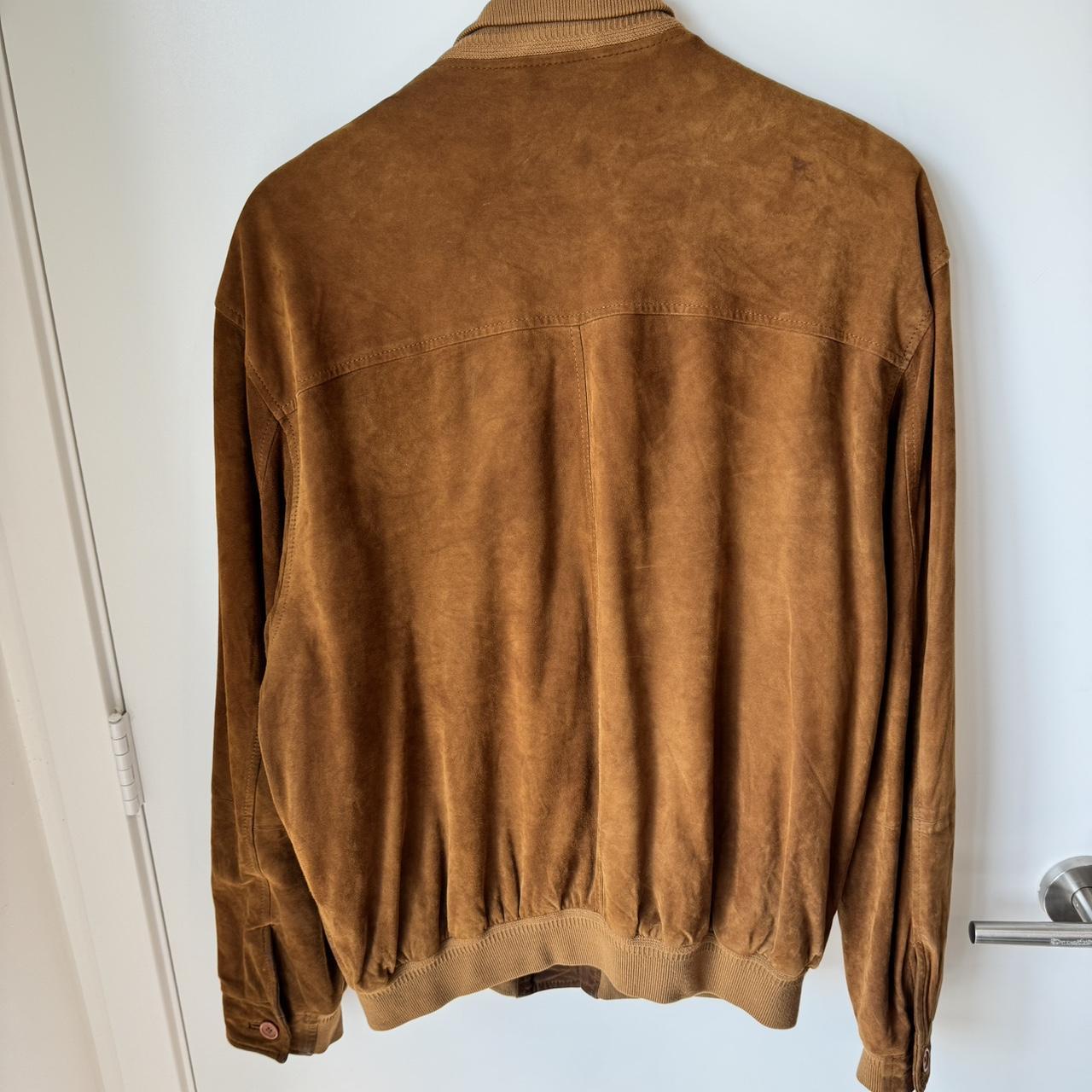 vintage italian suede jacket bought in Athens, Greece - Depop