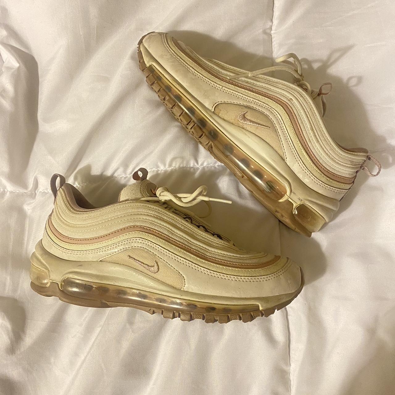 Beige/tan Nike air max 97 Women's size 7.5, doesn't... - Depop