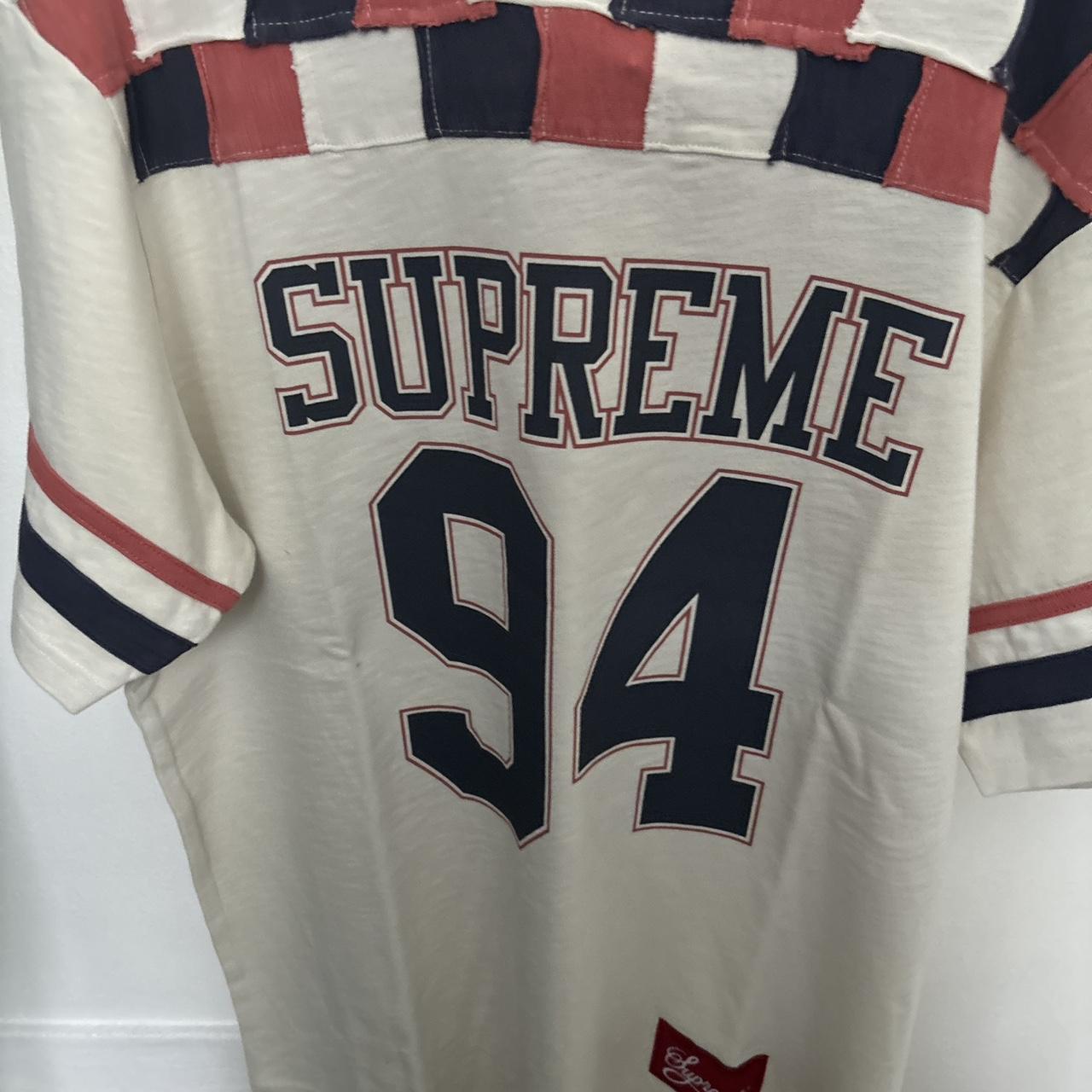 Supreme S Logo Baseball Jersey Henley Black Medium | Depop Supreme S Logo Baseball Jersey Henley Black Medium | Depop