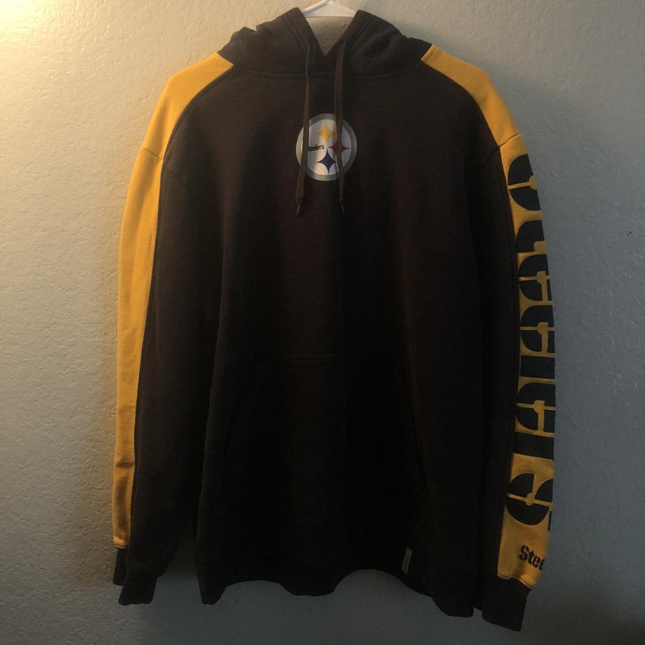 vintage reebok steelers hoodie, size M. super comfy... - Depop