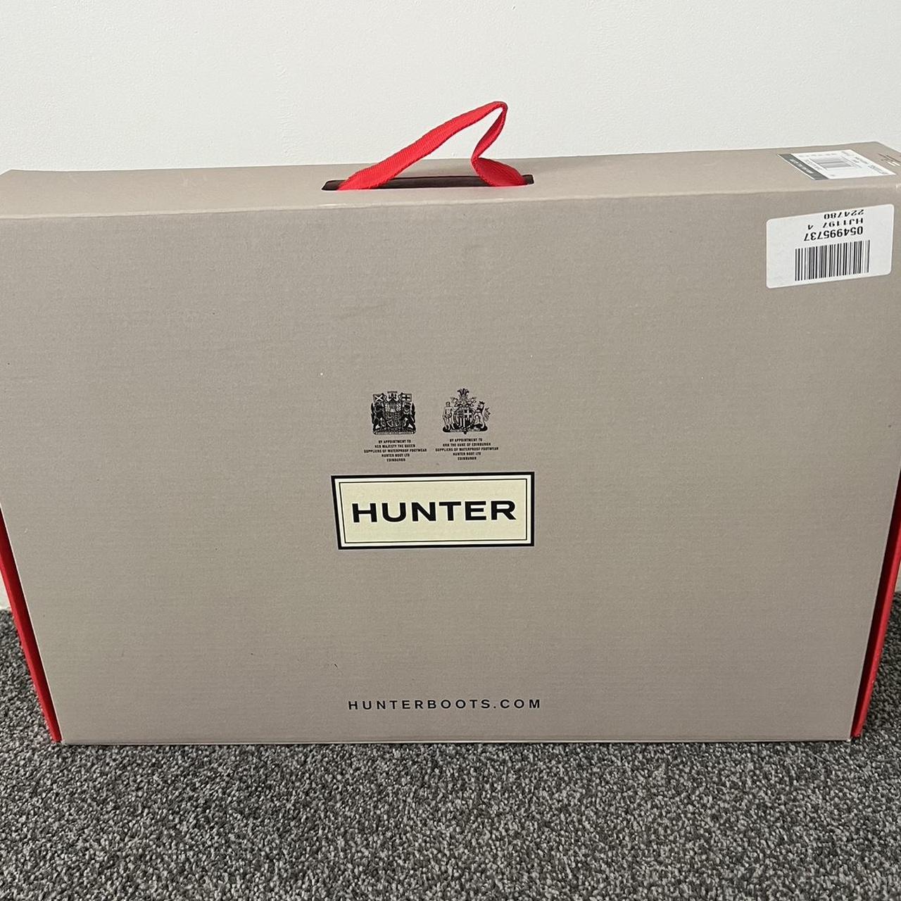 Tall Gloss Hunter boots colour: Dark slate UK Depop