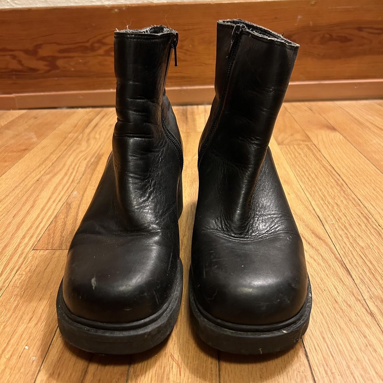 9 west hot sale leather boots