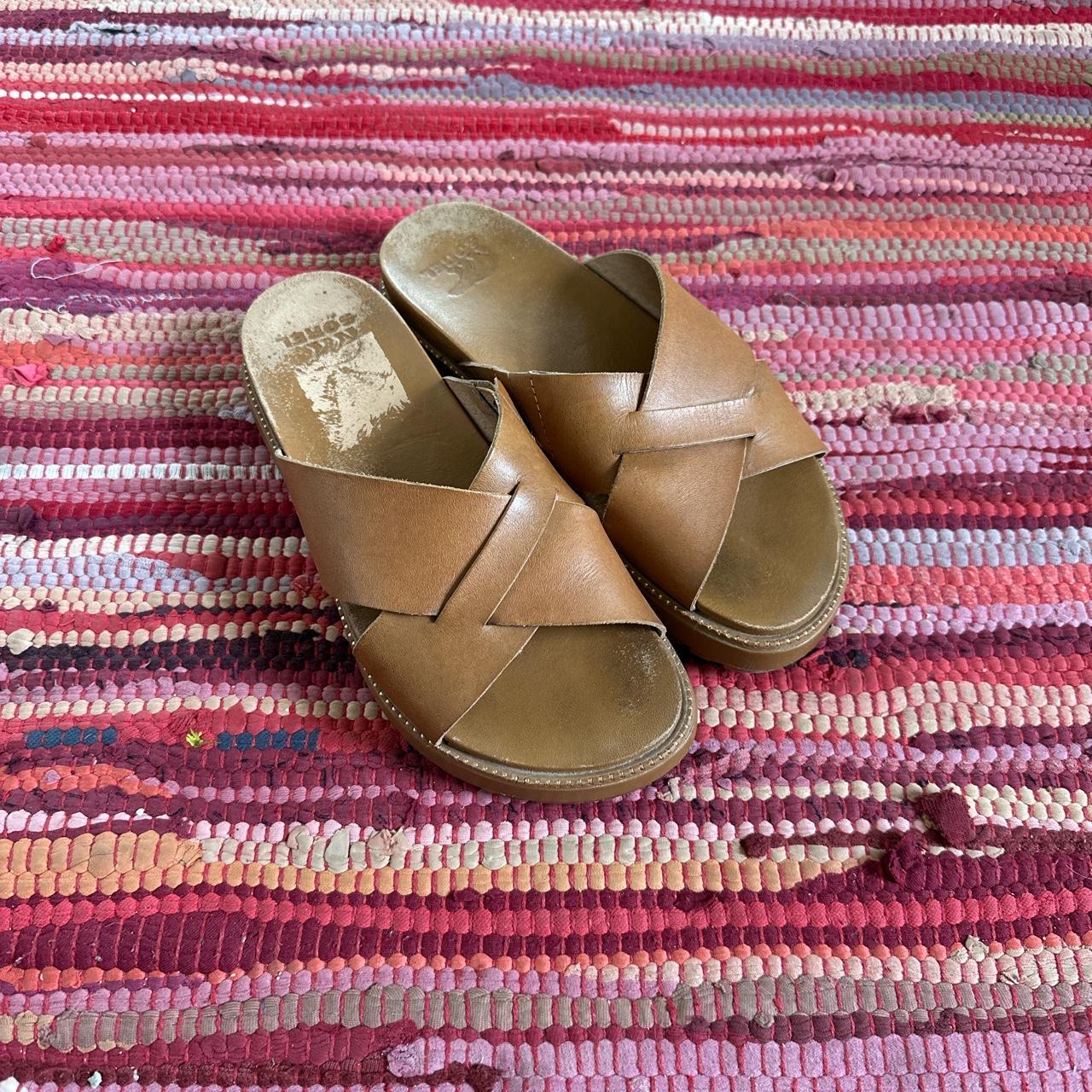 Sorel Women's Brown and Tan Sandals