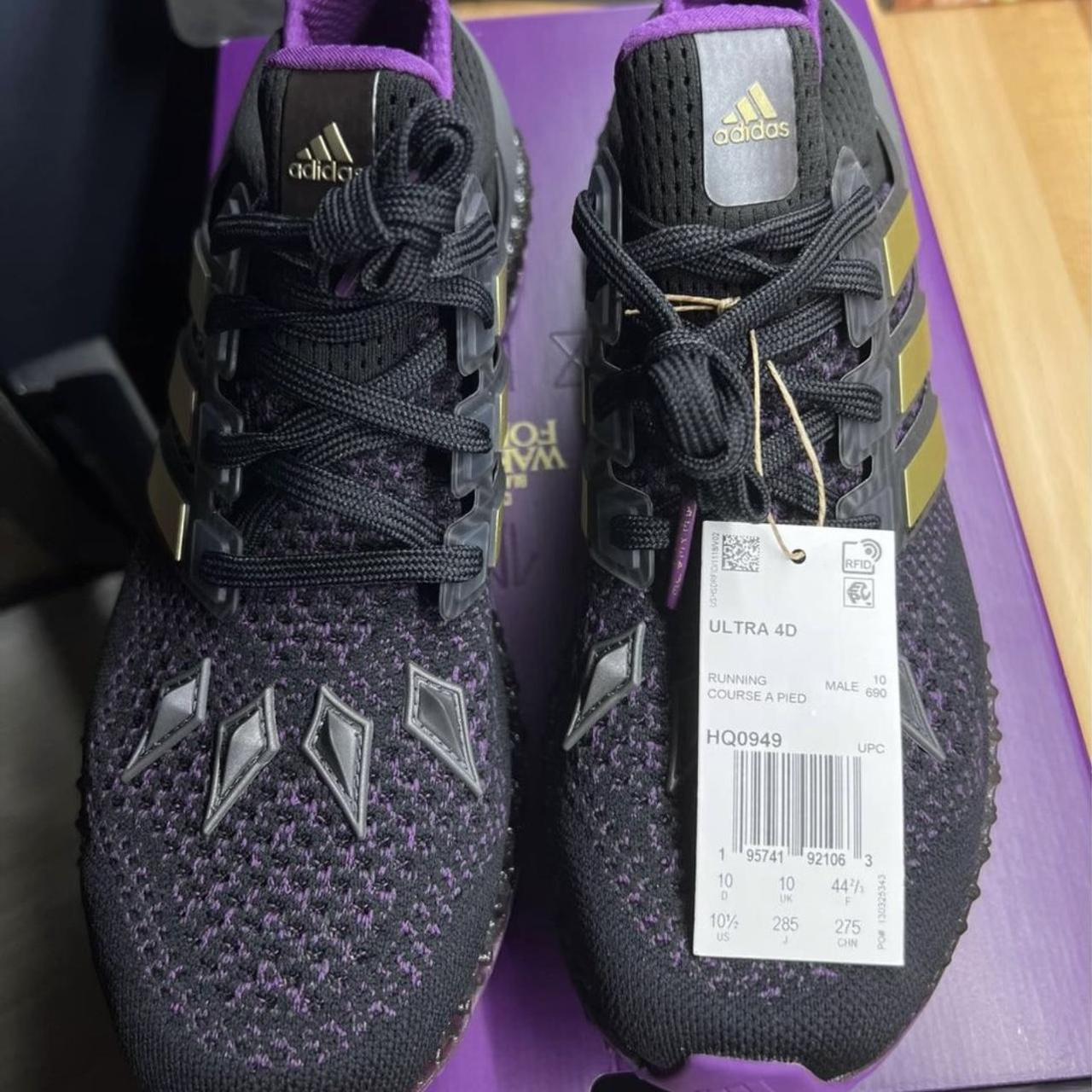 Adidas Ultra 4D x Black Panther Black Depop - Main Image