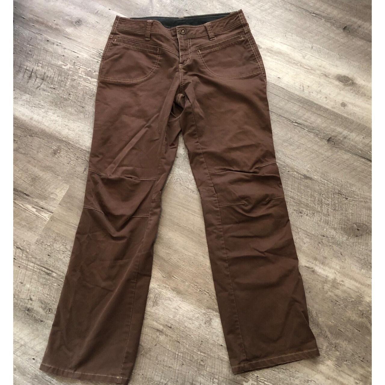 Kuhl Womens Pants 8 Regular Brown Cotton Straight... - Depop