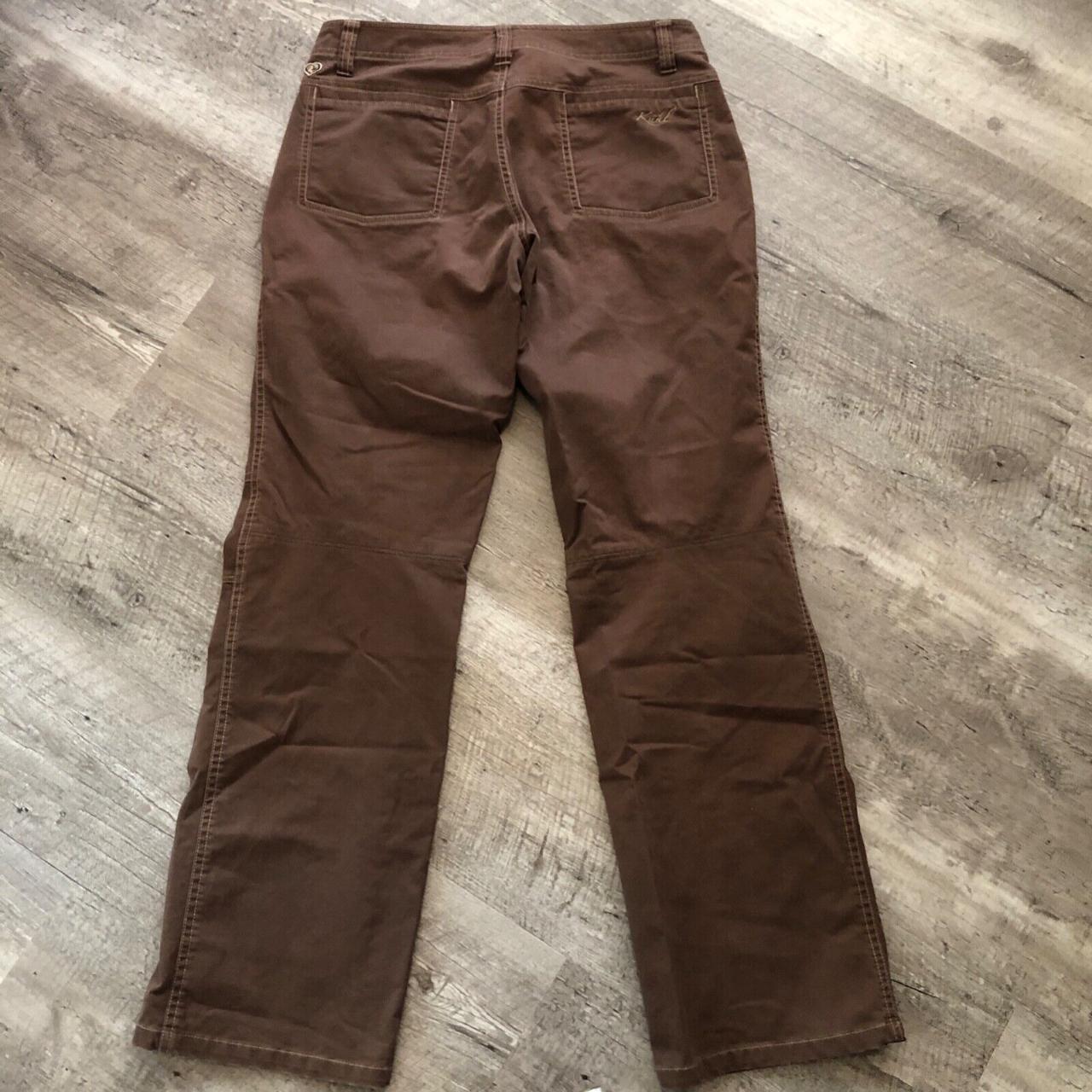 Kuhl Womens Pants 8 Regular Brown Cotton Straight... - Depop