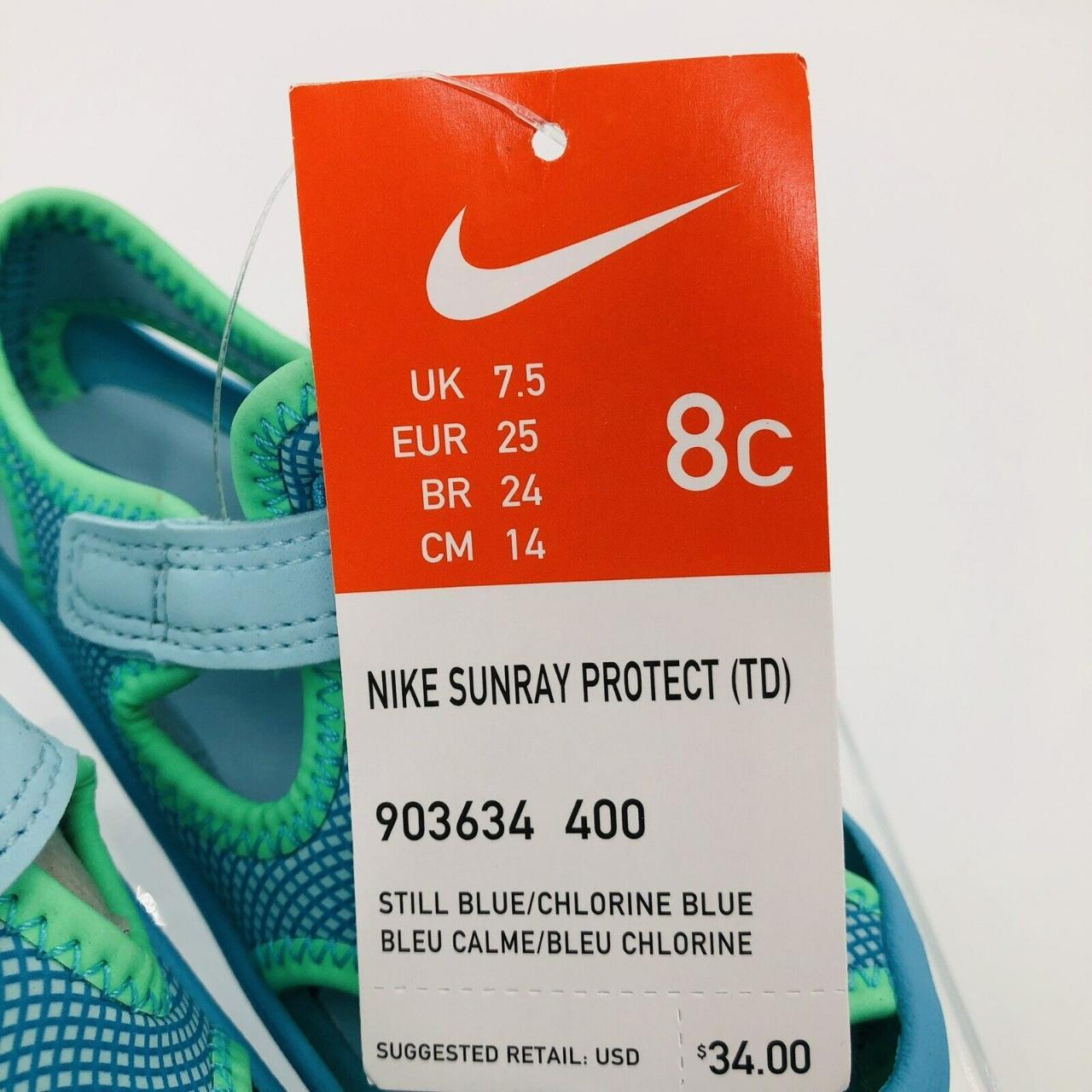 blue nike sandals