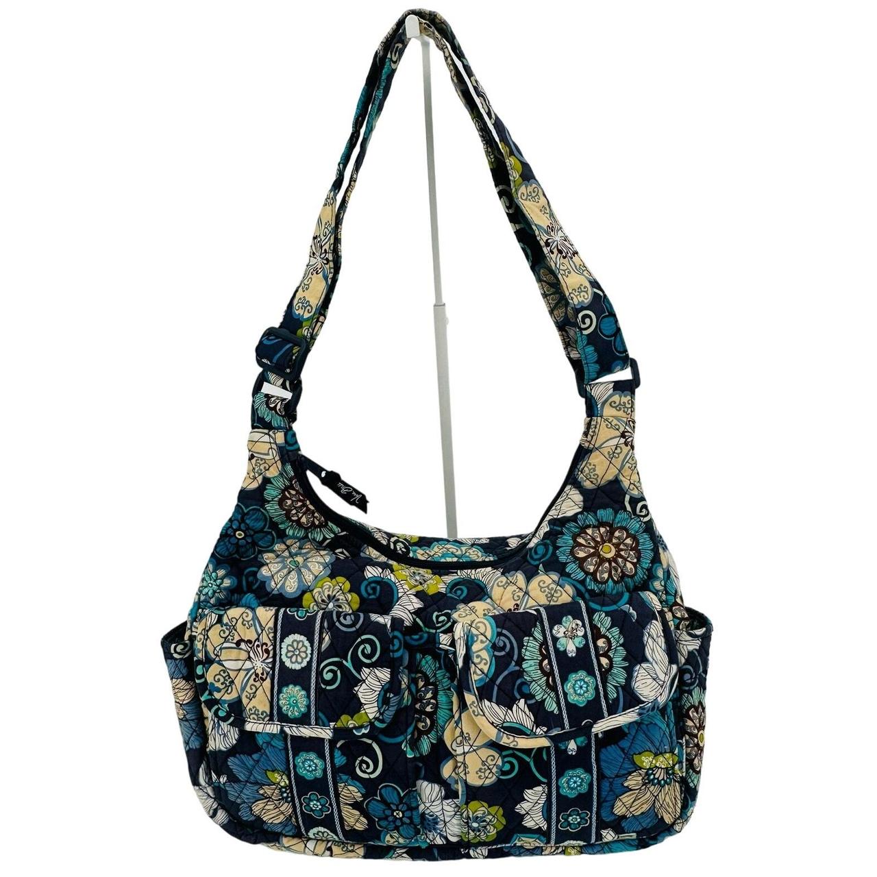 VERA BRADLEY Blue Mod Floral Cargo Sling Crossbody