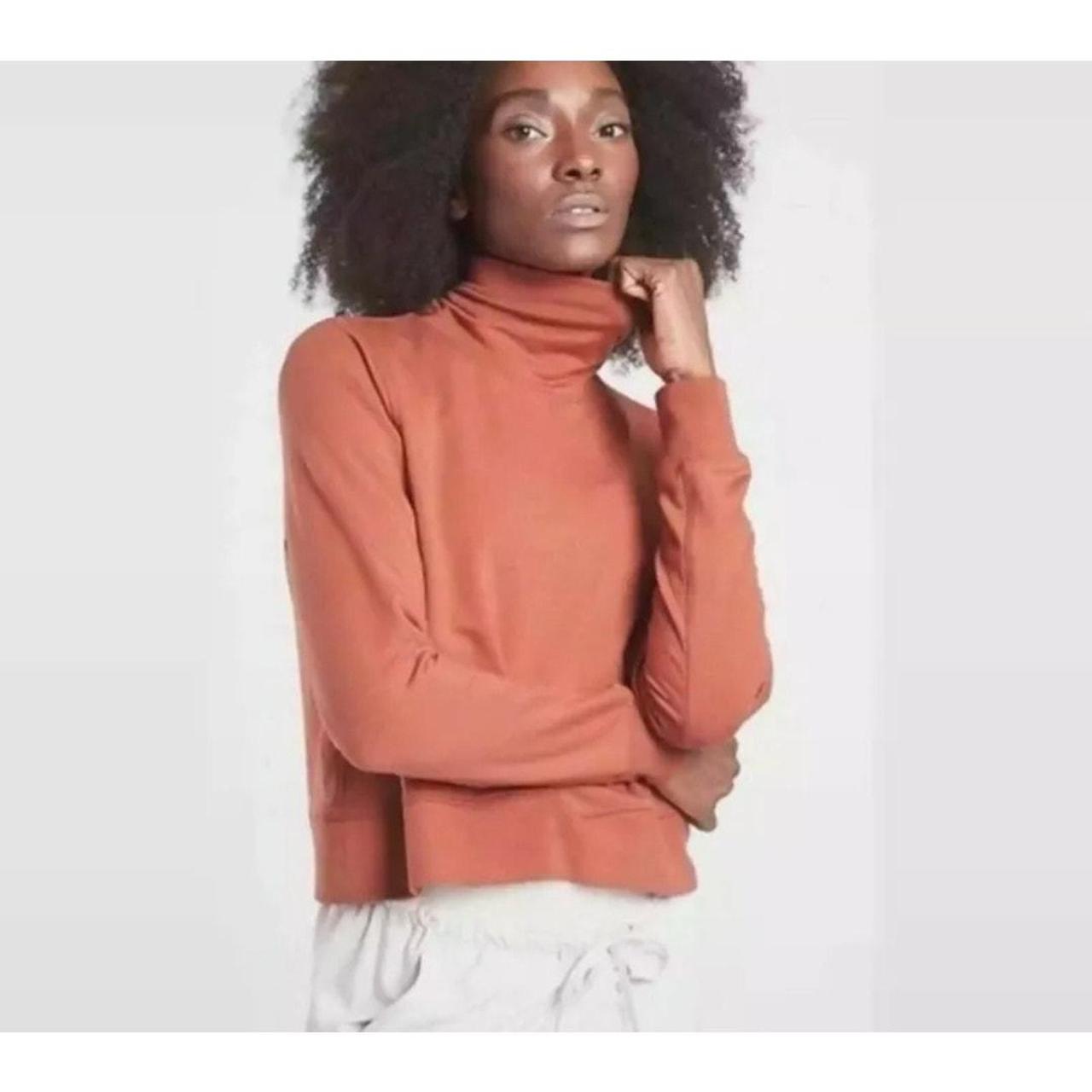 Athleta Tops Athleta Cropped Funnel Neck In Nirvana Depop