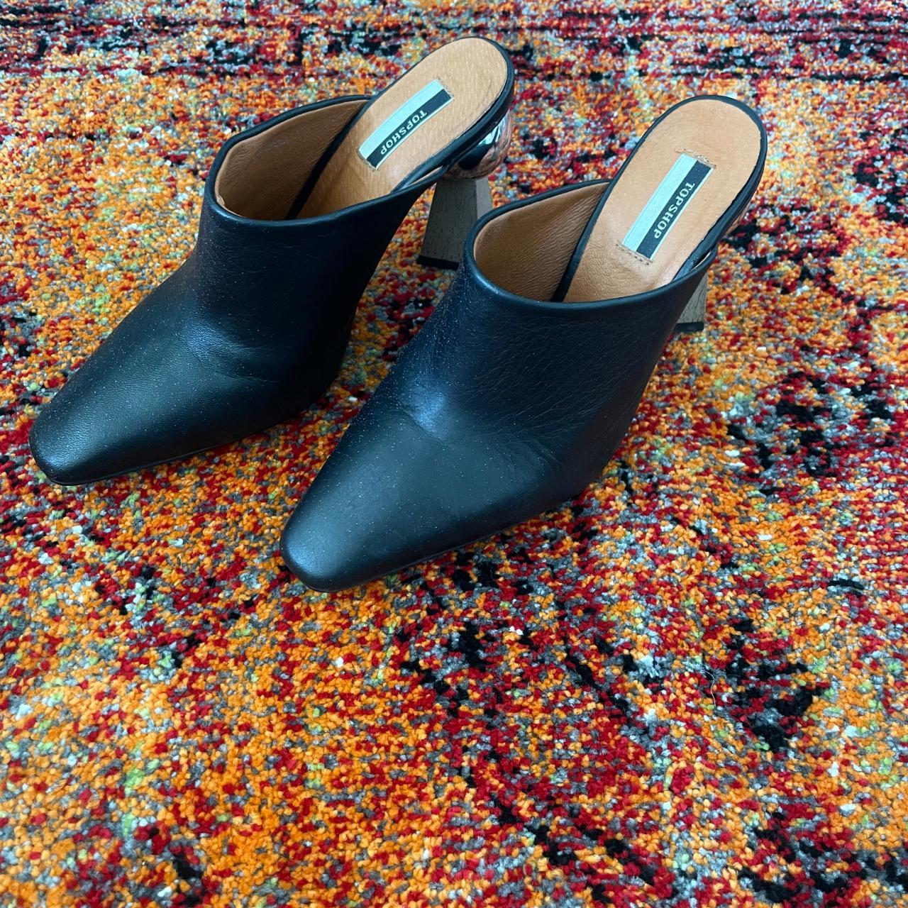 Topshop black hot sale mules