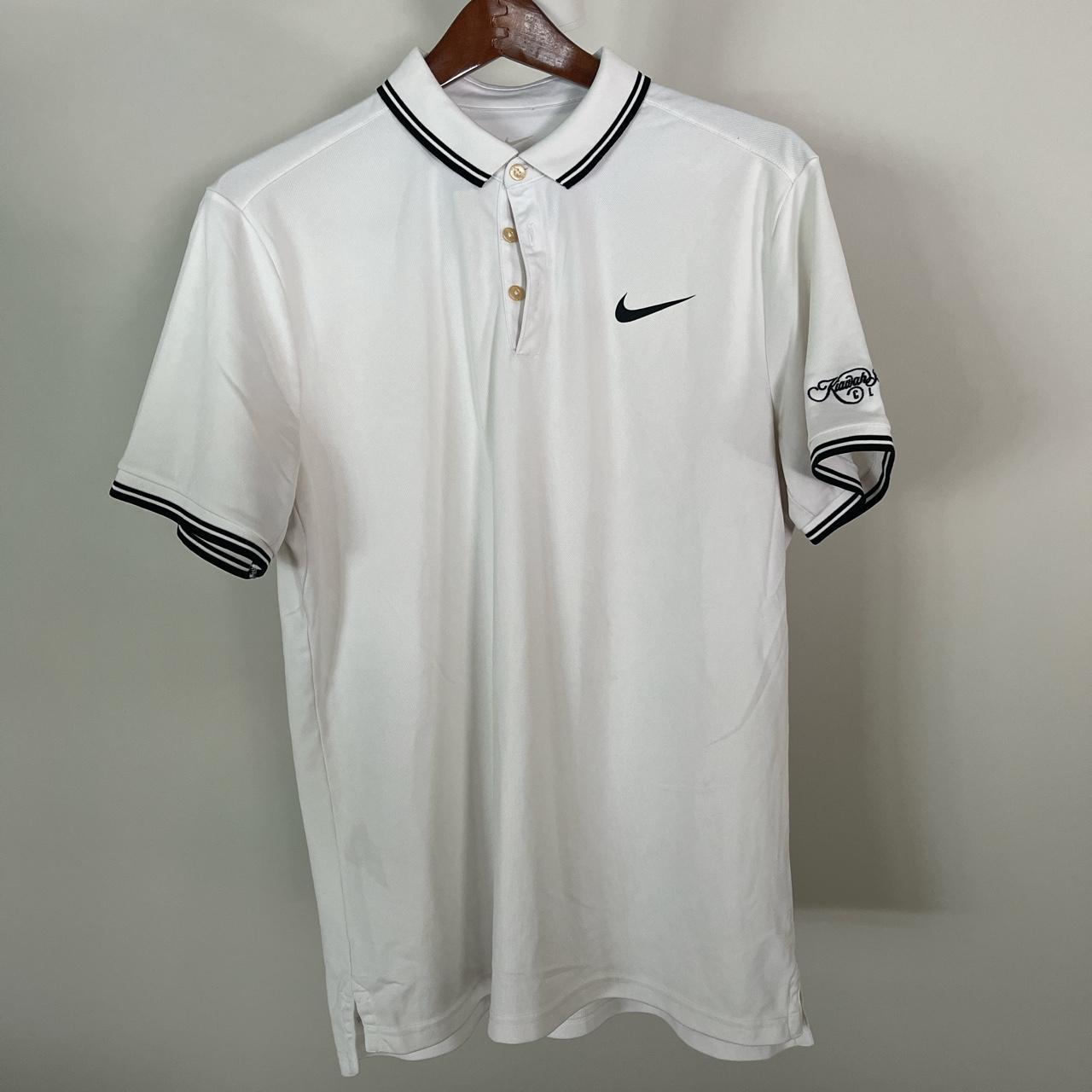 mens white nike golf polo