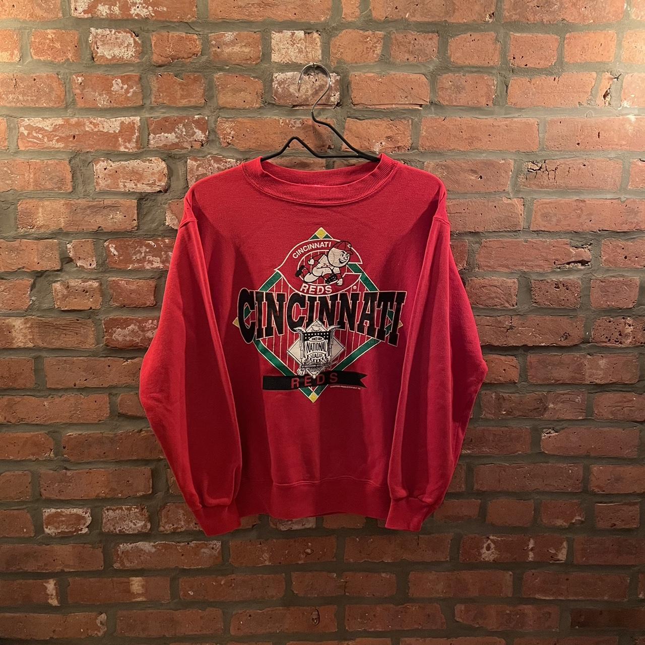 Vintage Cincinnati Reds Champion Sweatshirt Medium - Depop