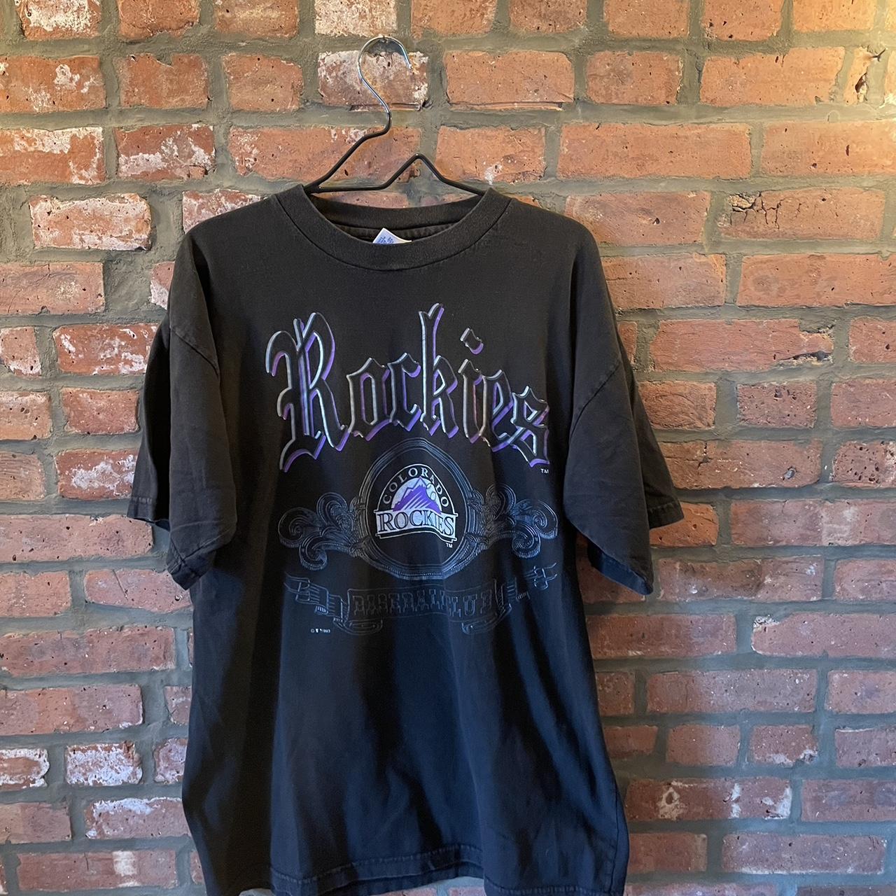 Vintage 1993 Colorado Rockies t-shirt Made In - Depop