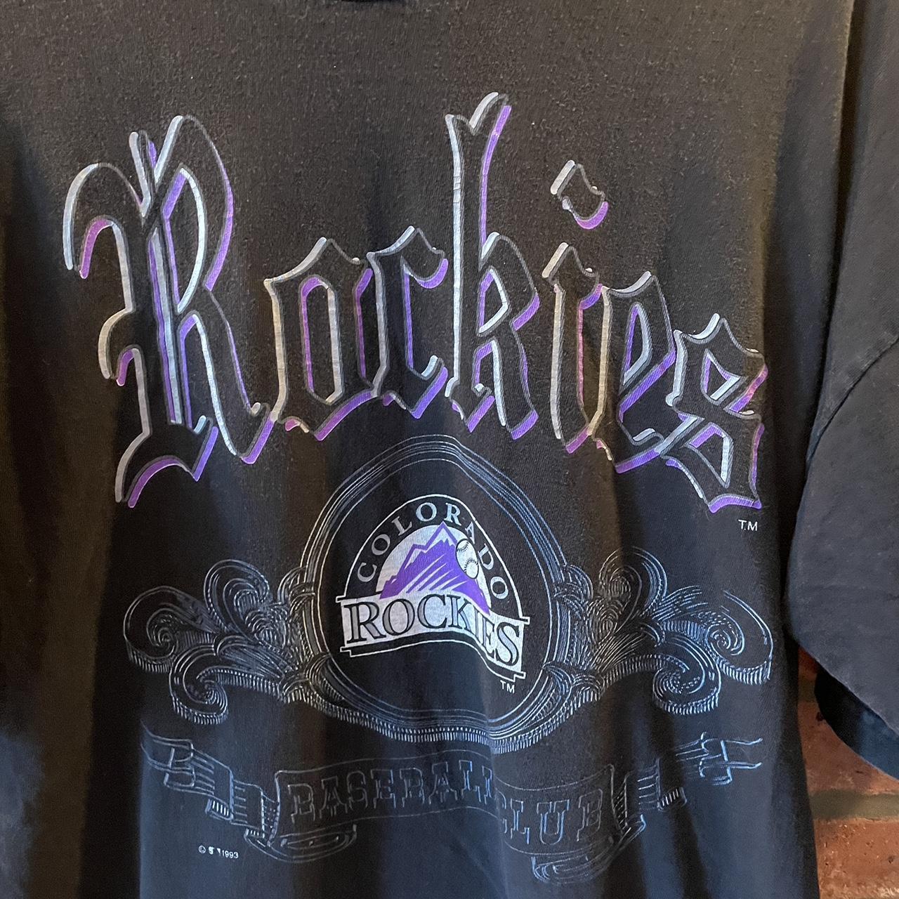 Vintage 1993 Colorado Rockies t-shirt Made In - Depop