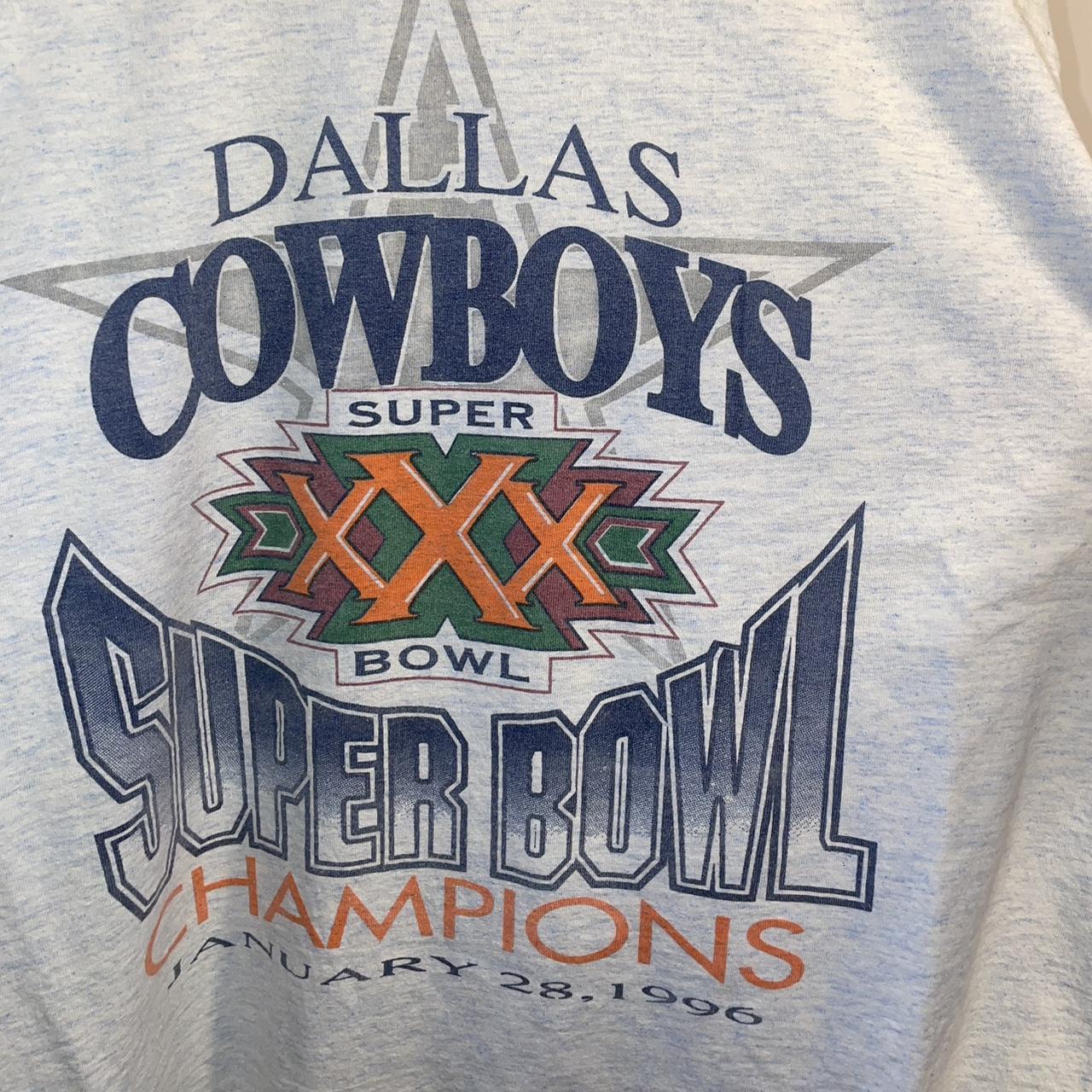 Urban Outfitters Vintage 1996 Super Bowl 30 NFL Dallas Cowboys Champions T- shirt