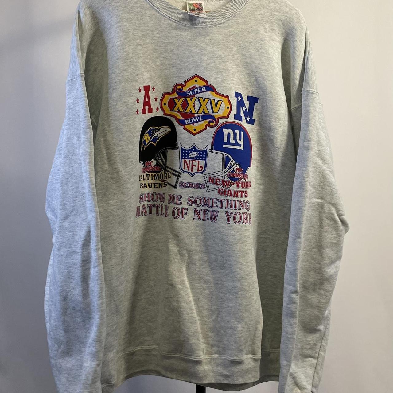 Vintage New York Giants NFL Sweatshirt Men's S fit - Depop