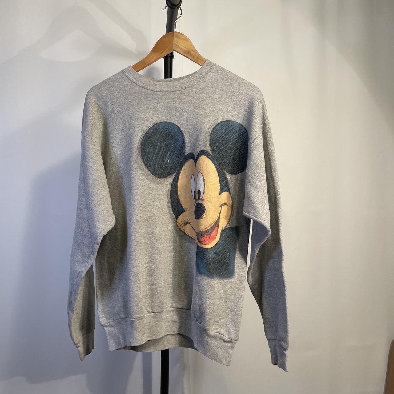 Y2K Disney Mickey Mouse double sided sweatshirt... - Depop