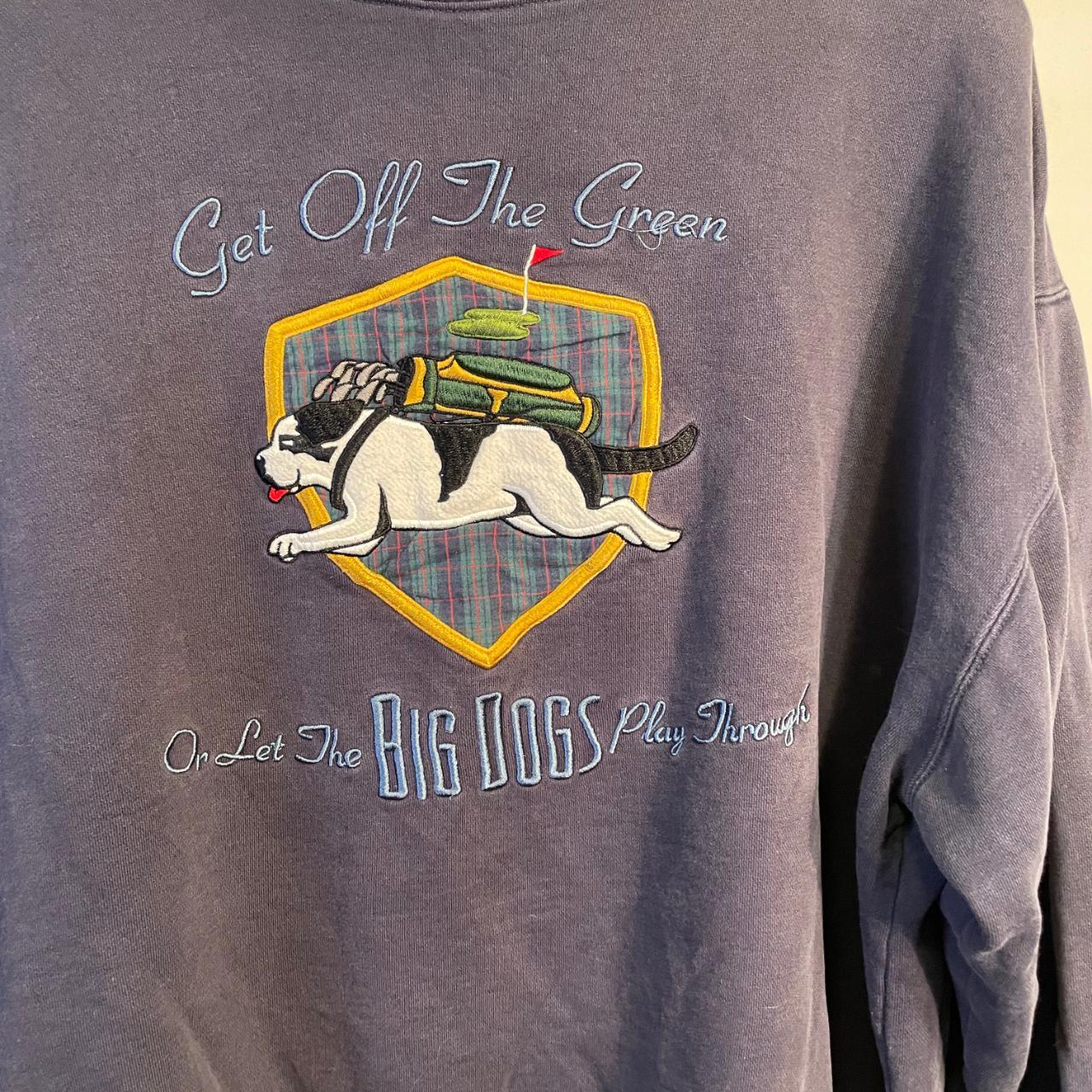 Vintage Big Dog Golf Sweatshirt XL Excellent... Depop