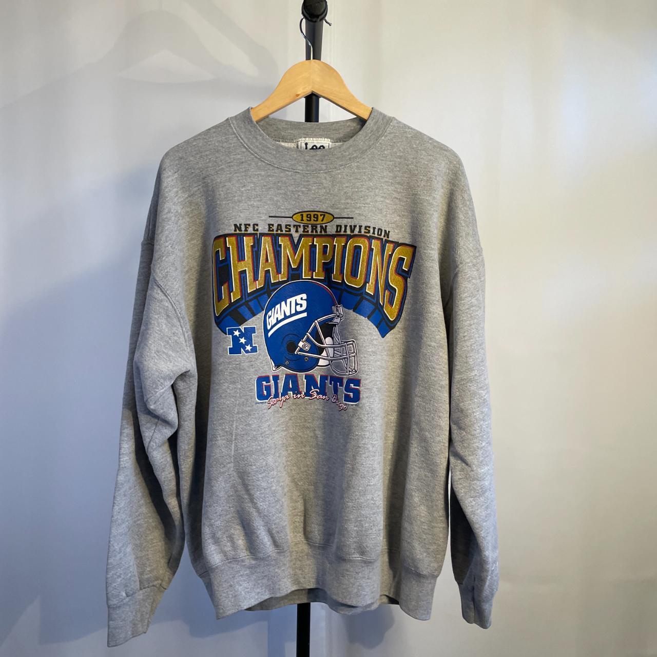 Vintage 1997 New York Giants Crewneck Sweatshirt... - Depop