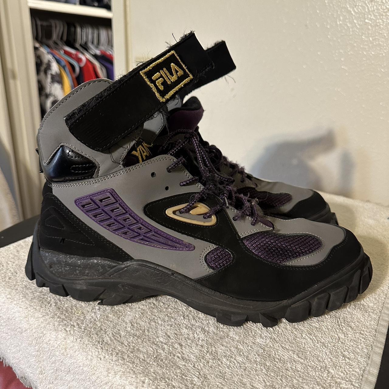 Vintage Fila Hiking Trekking Yak purple black Depop