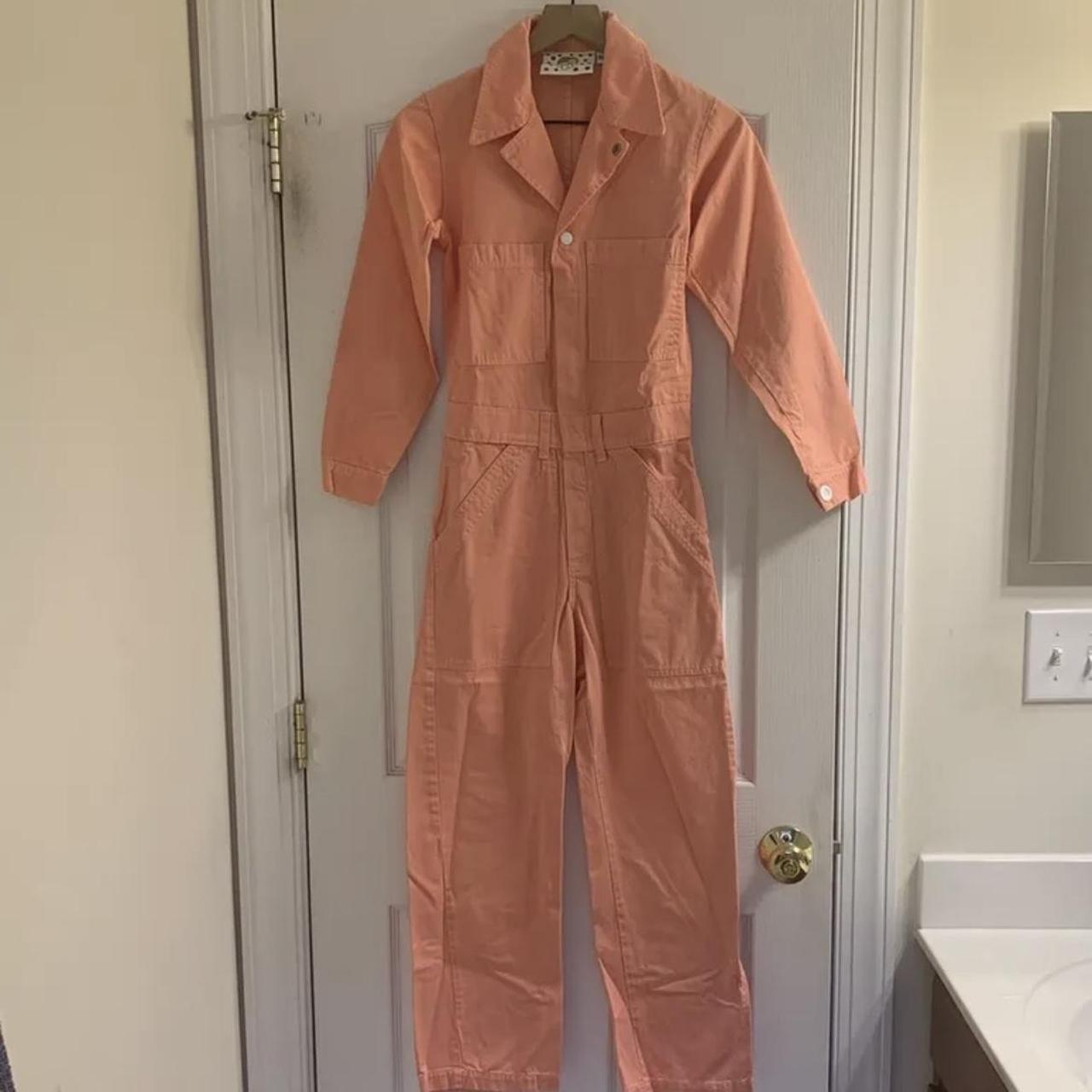 Big Bud Press Pink Flamingo Jumpsuit Size XXS Inseam... Depop