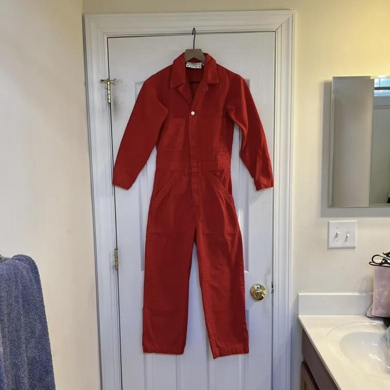 Big Bud Press Womens Red Jumpsuit Depop