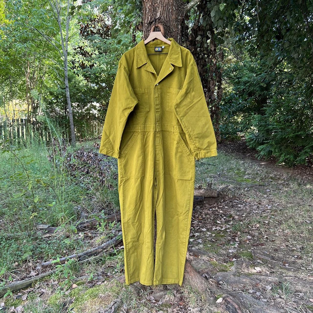 Big Bud Press Olive Green Everyday Jumpsuit Size Depop