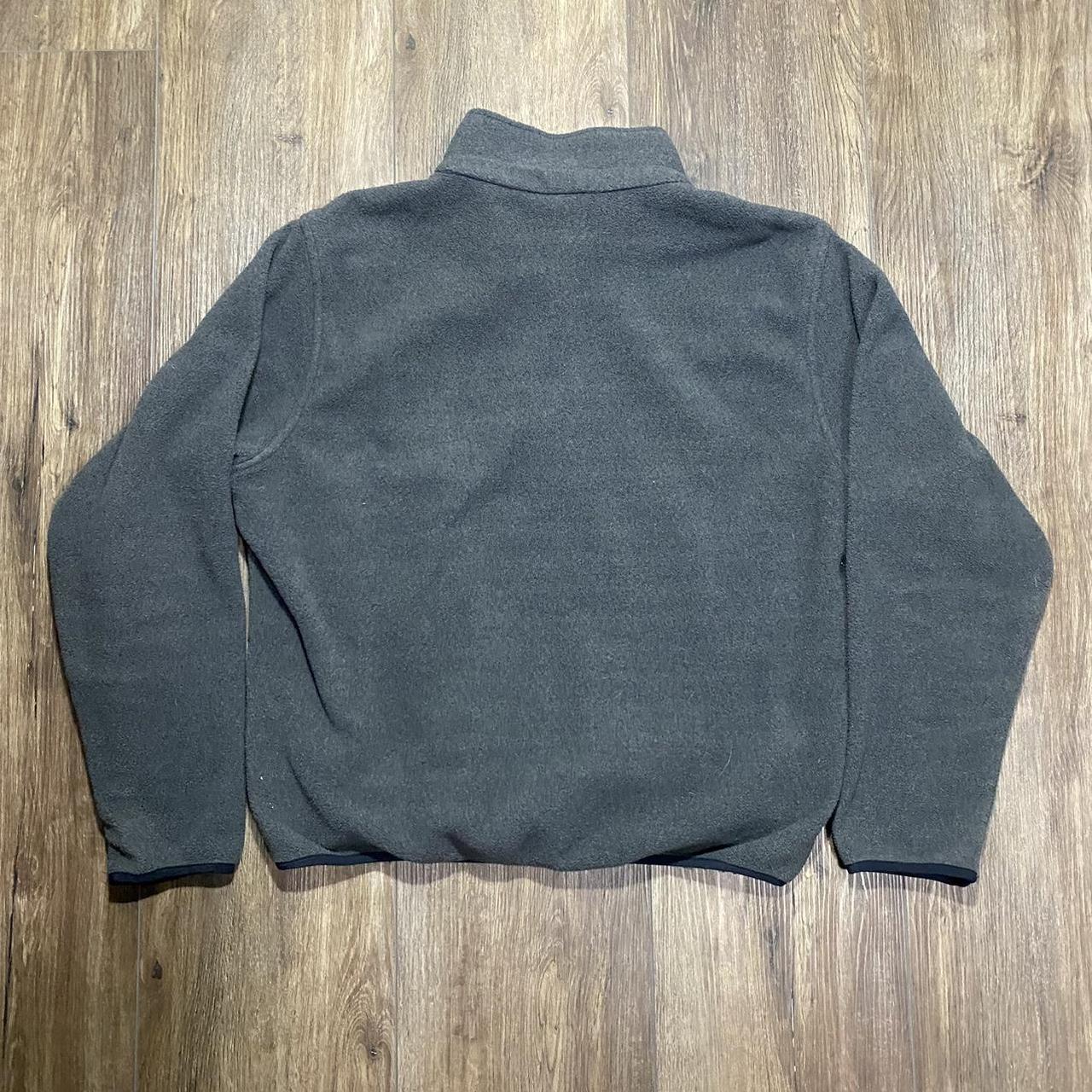 90s 00s L.L.Bean Fleece Zip-Up Grey Color Tagged... - Depop